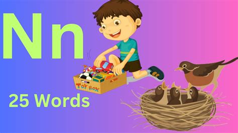 Letter N Words For Kids N Letter Words 25 Words That Start With