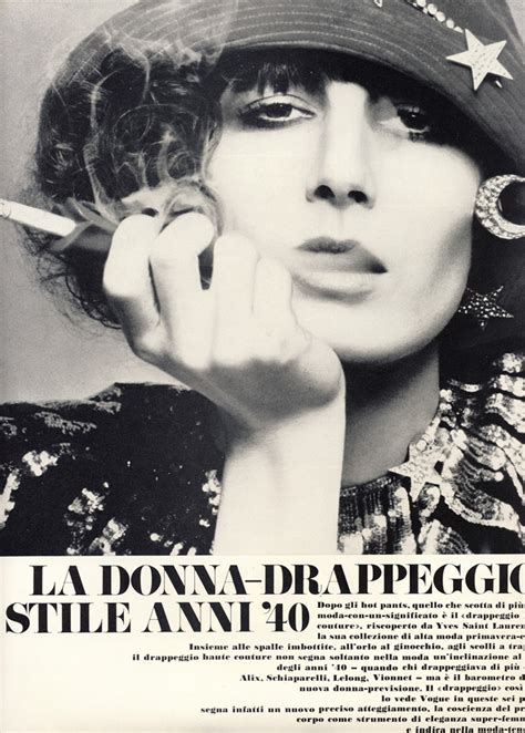 Angelica Huston By Richard Avedon Vogue Italia June Vintage
