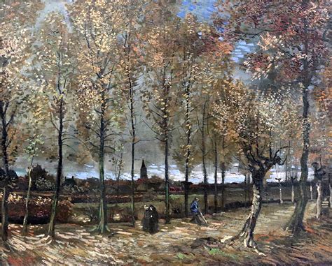 壁紙、絵画、公園、秋、vincent Van Gogh Poplars Near Nuenen1885 Rotterdam、パリ、木、小路