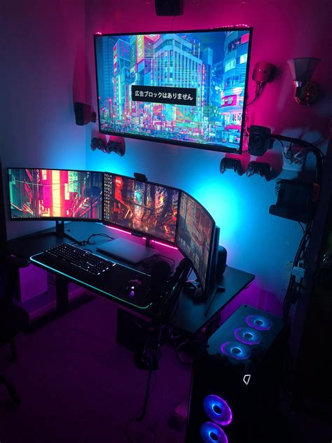 My Office Has Rgb Computer Gaming Room Video Game Room Design