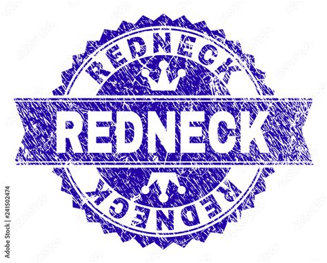 Redneck Rosette Stamp Watermark With Distress Style Designed With