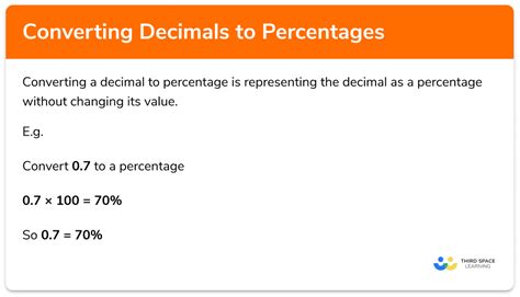 Decimal To Percentage Gcse Maths Steps Examples And Worksheet