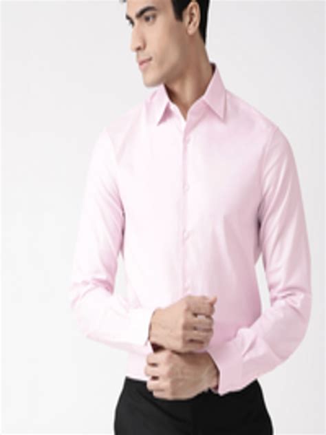 Buy Marks And Spencer Men Pink Slim Fit Self Design Formal Shirt Shirts