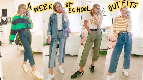 What I Actually Wear To School Outfits Of The Week Youtube