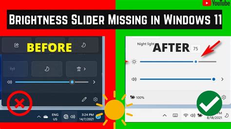 How To Fix Brightness Slider Missing In Windows 11 Youtube
