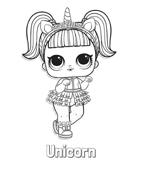Lol Coloring Page Unicorn - Coloring Page Blog