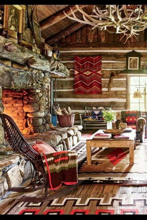 Pin By Marie S On Farmhouse And Shabby Chic Cabin Living Room Cabin