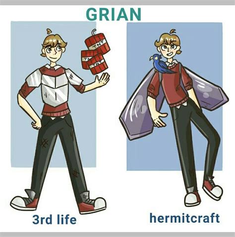 Grian Fanart D Double Life Minecraft Fan Art Dream Team