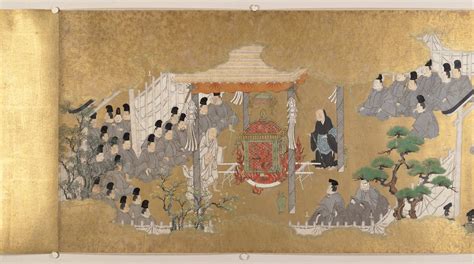 kyō kano school scene from the tale of genji genji monogatari e maki japan edo period