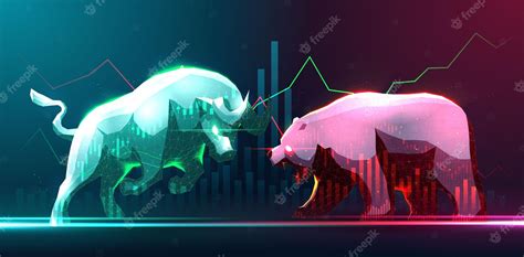 Premium Vector Concept Art Of Bullish And Bearish In Stock Market Or