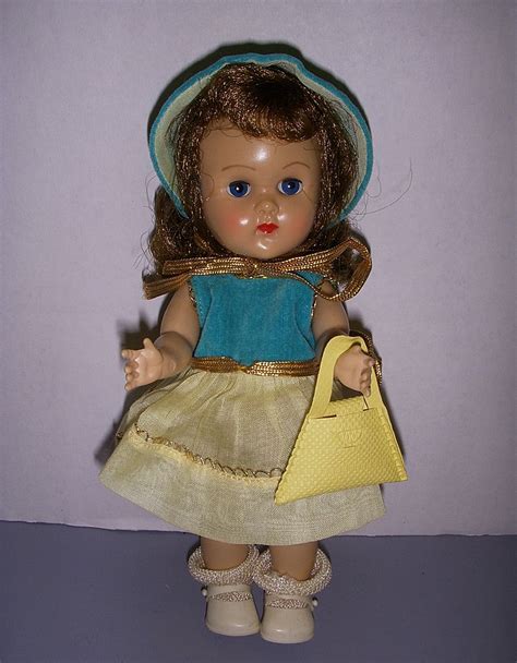 Vintage 1950s Vogue Ginny Doll In Original Tagged Outfit From