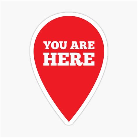 You Are Here Stickers For Maps