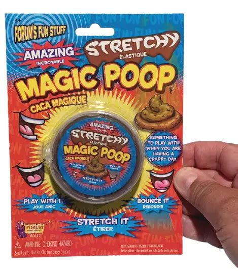 Magic Poop Stretchy Putty Gross Joke Prank T Dog Crap Toilet Gag