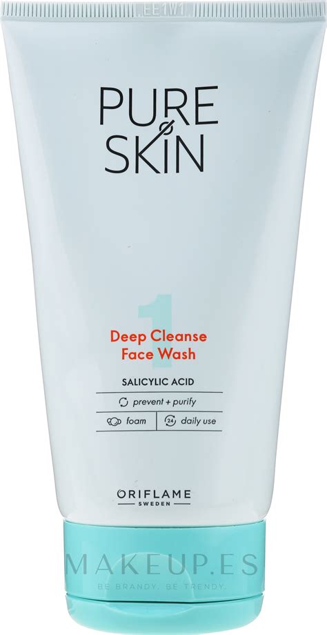 Gel De Limpieza Facial Con ácido Salicílico Oriflame Pure Skin Deep Cleanse Face Wash Makeupes