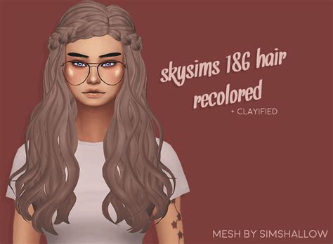 Sims 4 Hallowsims Skysims 186 Hair Clayified The Sims Book