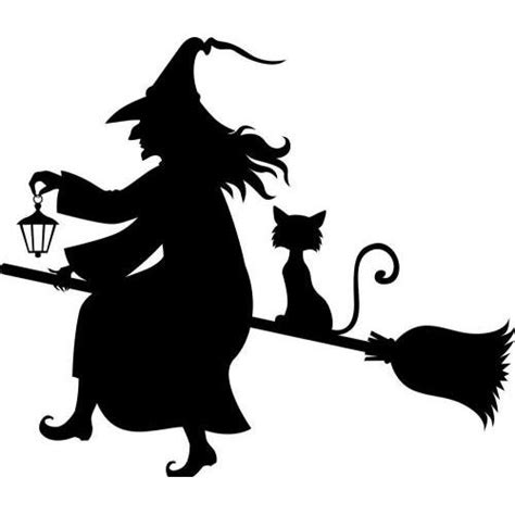 Cnc File Sharing Witch And Cat On Broom