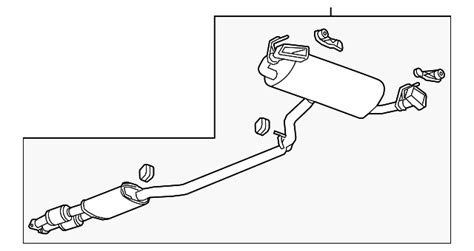 84048839 Exhaust Muffler Assembly With 3 Way Catalytic Converter