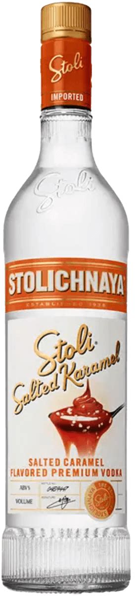 Stolichnaya Salted Karamel Vodka ML Bremers Wine And Liquor