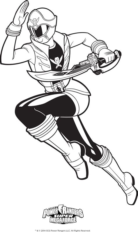 The collection is varied with different variations and characters. Power Rangers Coloring Page: Super Megaforce Pink Ranger ...