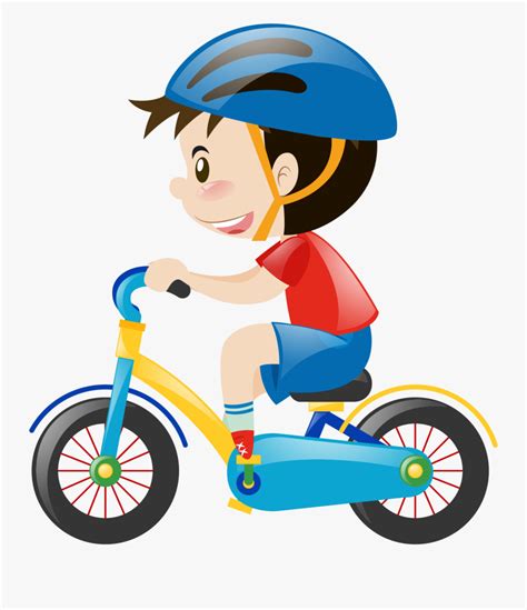 Car Cartoon Child Download Hd Png Clipart Riding A Bike Cartoon