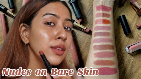 BEST Nude Lipsticks On Bare Skin Starting At Medium Tan Skintone Nude Lipstick YouTube