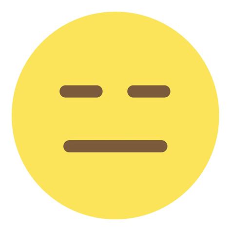 A yellow face with simple, open eyes and a flat, closed mouth. "Straight Face Emoji" Stickers by ethanwonggd | Redbubble