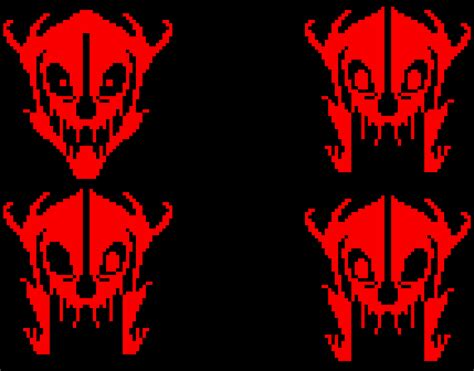 Underfell Gaster Blaster Pixel Art Maker