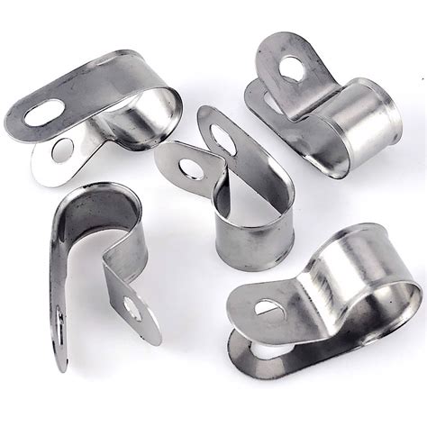 Vintage Style Unlined Wide Stainless Steel P Clips Mm Pack Of Car