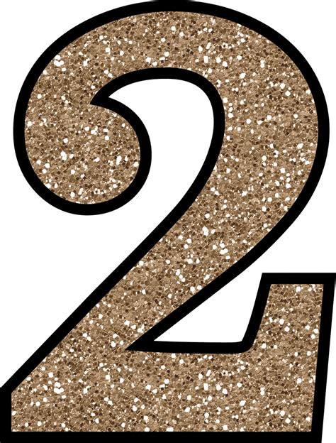 Glitter Rose Gold Number 6 Typography Transparent Png Free Glitter