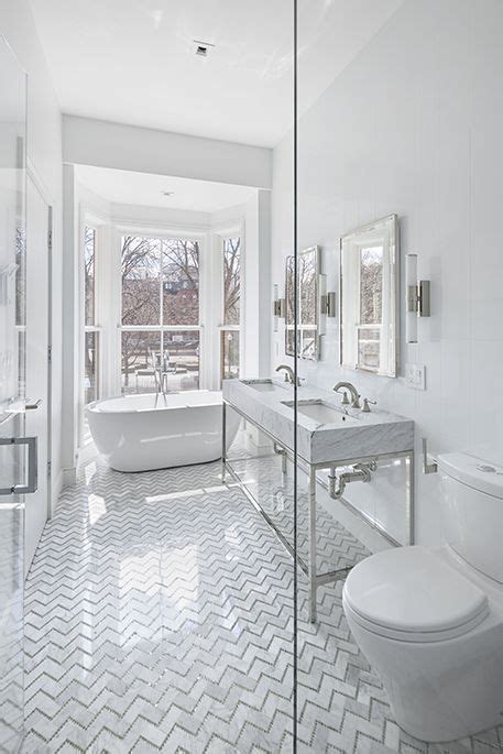 Being a neutral colour, white tiles give a spacious feeling to your bathroom and also give a sense of serenity if you choose white floor tile with some texture in your bathroom, that in itself will be enough to give a serene look to that space. Give your bathroom timeless appeal with an all white ...