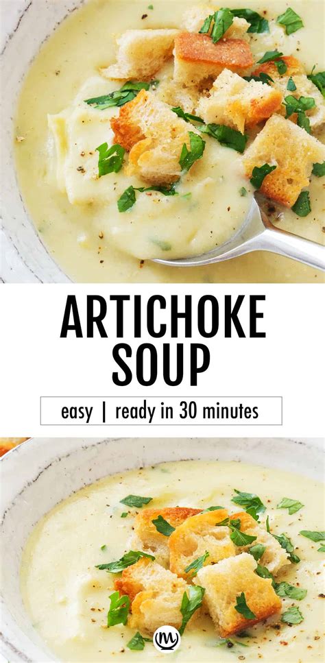 Artichoke Soup The Clever Meal