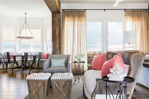 Cozy Beach Retreat Coastal Living Room Houston By