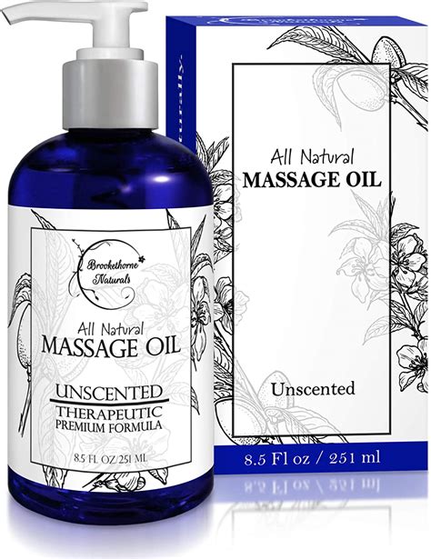 Almond Massage Oil All Natural Unscented Spa Quality