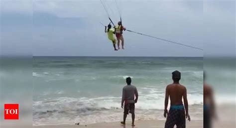 Horrific Video Shows Man Plunging To Death While Parasailing In