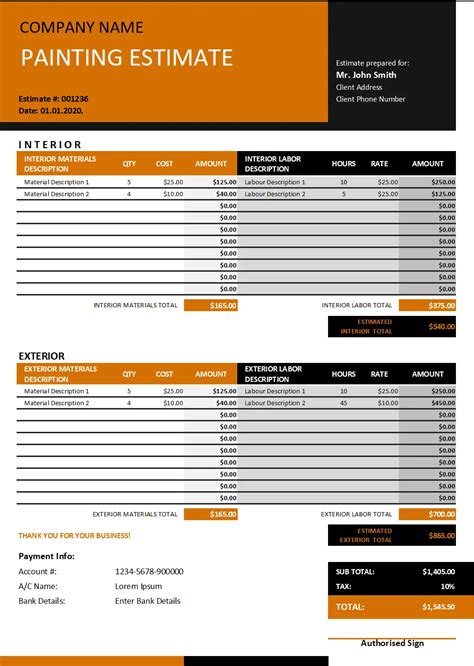 7 Roofing Estimate Template Editable Free Download Word Pdf