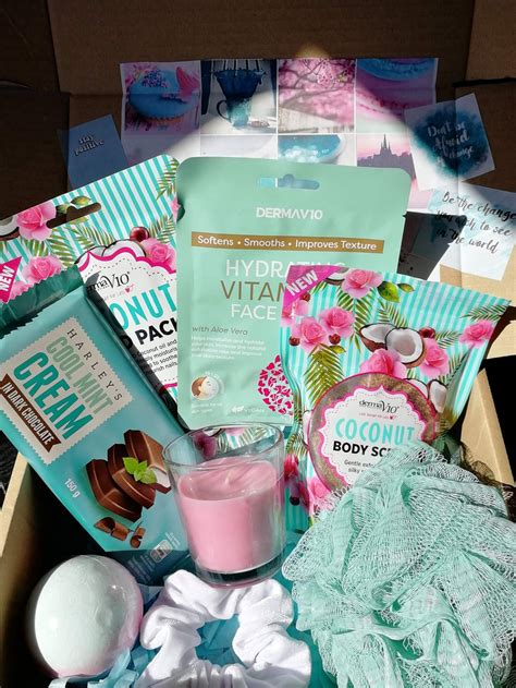 Woman Birthday Pamper Box Self Care Kit Package Hamper Box Etsy