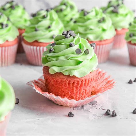Watermelon Cupcakes Easy With Cake Mix Chopnotch