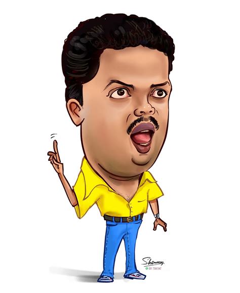 Creative Artist Shameem Jagadeesh Malayalam Actor Caricature