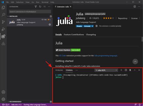 Julia Visual Studio Code · Julia For Optimization And Learning