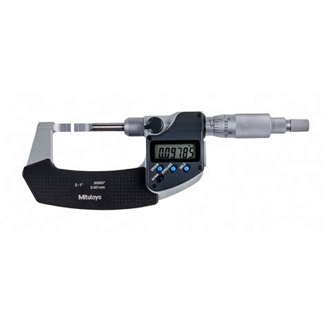 Mitutoyo 422 360 30 Digimatic Ip65 Blade Micrometer With Spc Ratchet