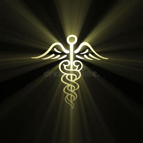 Hermes was the olympian god of travel, roads, thievery, merchants, athletics, and travelers. Caduceus Hermes Symbol Light Flare Stock Illustration - Image: 51424246