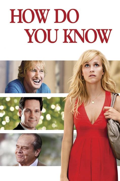 How Do You Know 2010 Posters — The Movie Database Tmdb