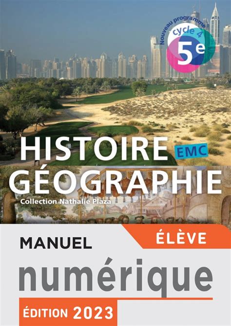 Histoire G Ographie Emc Cycle E Manuel Num Rique L Ve D