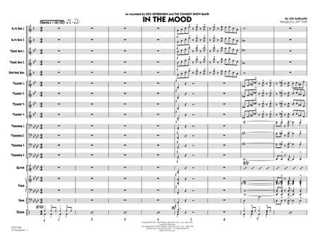Free Sheet Music Miller Glenn In The Mood Jazz Ensemble