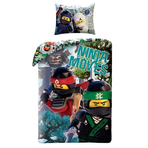 Official Lego Ninjago Moves Single Duvet Cover Set 100 Cotton