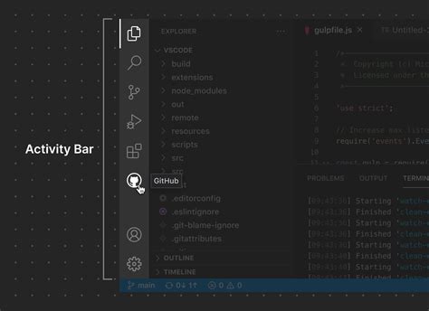 Activity Bar Visual Studio Code Extension API