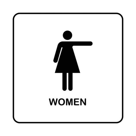 Wc Toilet Door Plate Icons Set Men And Women Wc Sign For Restroom