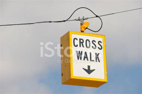 Crosswalk Sign Stock Photo Royalty Free Freeimages