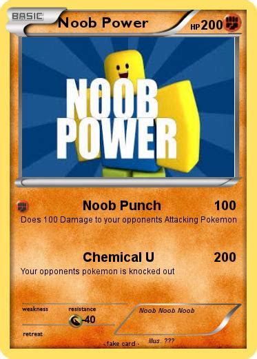 Pokémon Noob Power 1 1 Noob Punch My Pokemon Card