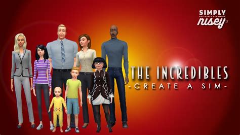 The Sims 4 Cas The Incredibles Snyt Youtube